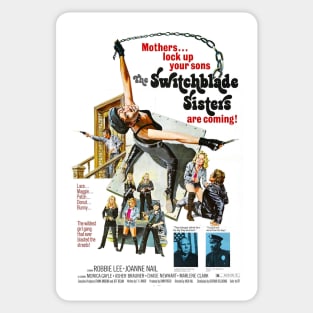 Switchblade Sisters 1975 poster Sticker